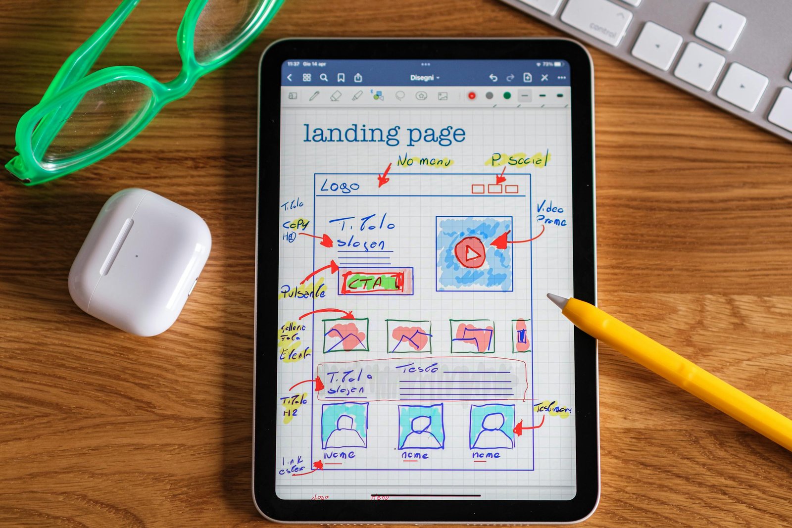 Imagen que representa una landing page.